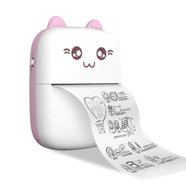 Portable Pocket Printer - 1 Pc in Pink & White - Image 5
