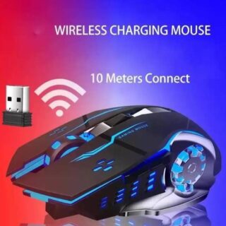 T2 Silent Wireless Gaming Mouse | Rechargeable USB-C Port