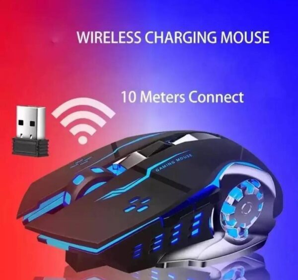 T2 Silent Wireless Gaming Mouse | Rechargeable USB-C Port