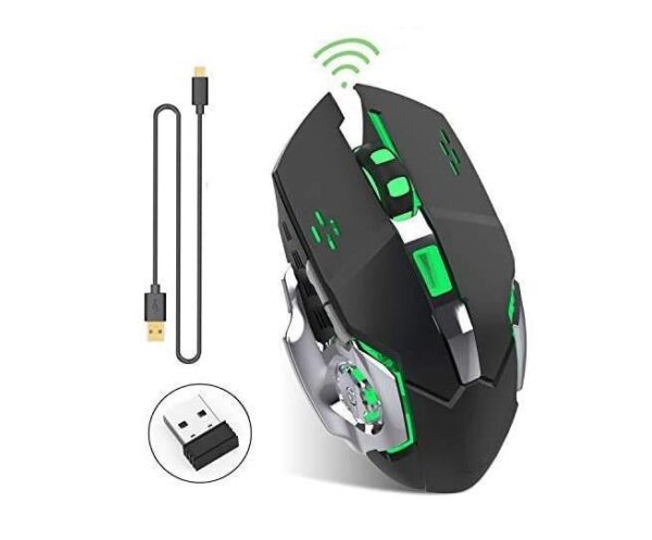 T2 Silent Wireless Gaming Mouse | Rechargeable USB-C Port - Image 10
